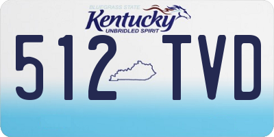 KY license plate 512TVD
