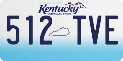KY license plate 512TVE