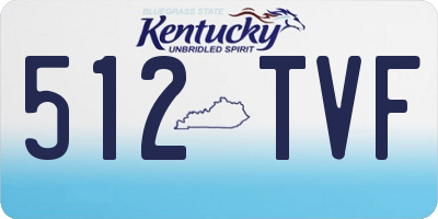 KY license plate 512TVF
