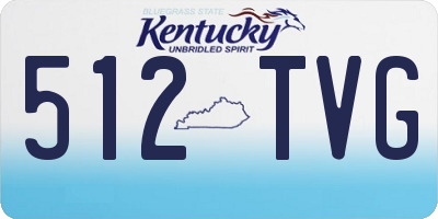 KY license plate 512TVG