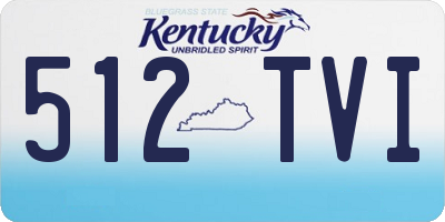 KY license plate 512TVI