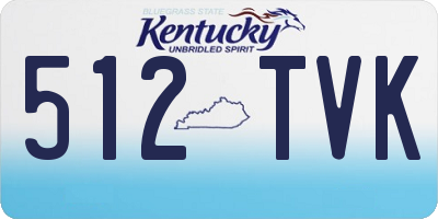 KY license plate 512TVK