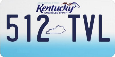 KY license plate 512TVL
