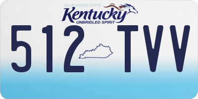 KY license plate 512TVV