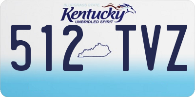 KY license plate 512TVZ