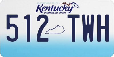 KY license plate 512TWH