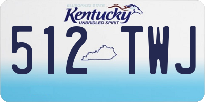 KY license plate 512TWJ