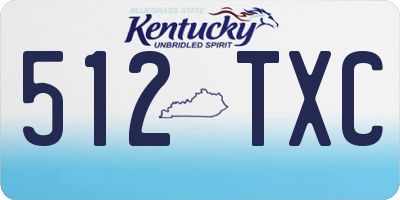 KY license plate 512TXC