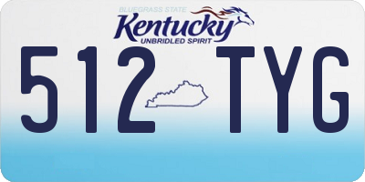 KY license plate 512TYG