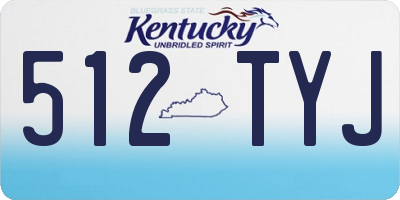 KY license plate 512TYJ