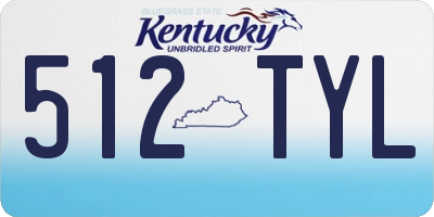 KY license plate 512TYL