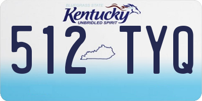 KY license plate 512TYQ