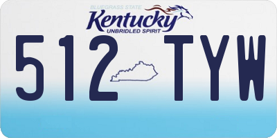 KY license plate 512TYW