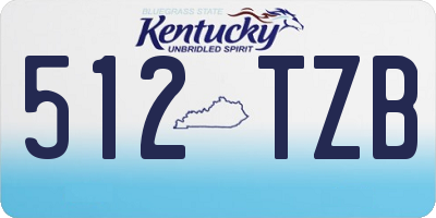 KY license plate 512TZB