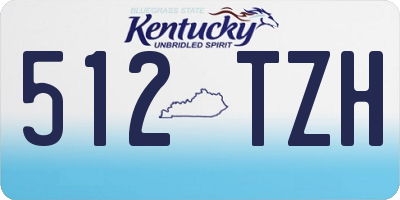 KY license plate 512TZH
