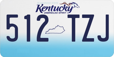 KY license plate 512TZJ