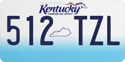 KY license plate 512TZL