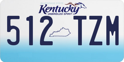 KY license plate 512TZM