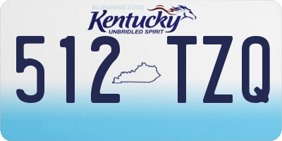 KY license plate 512TZQ