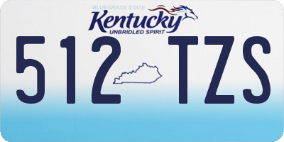 KY license plate 512TZS