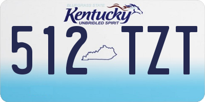 KY license plate 512TZT