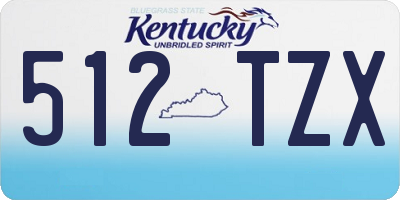 KY license plate 512TZX