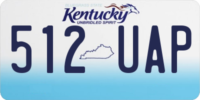 KY license plate 512UAP