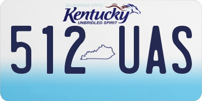 KY license plate 512UAS