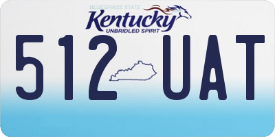 KY license plate 512UAT