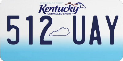 KY license plate 512UAY