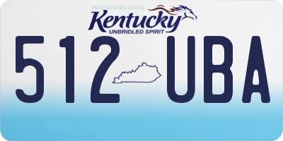 KY license plate 512UBA