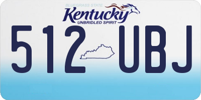 KY license plate 512UBJ