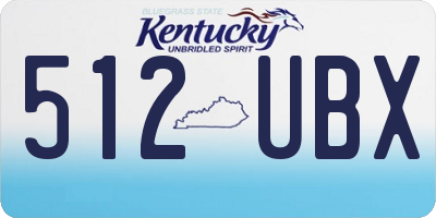 KY license plate 512UBX