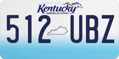 KY license plate 512UBZ