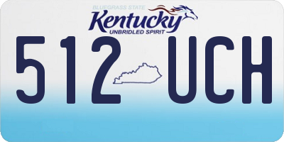 KY license plate 512UCH