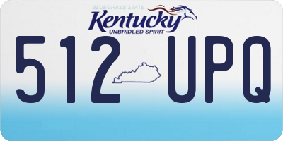 KY license plate 512UPQ