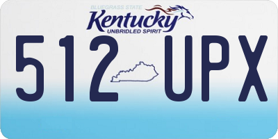 KY license plate 512UPX
