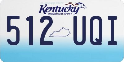 KY license plate 512UQI