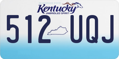KY license plate 512UQJ