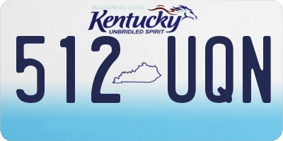 KY license plate 512UQN