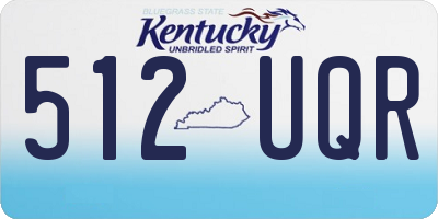 KY license plate 512UQR