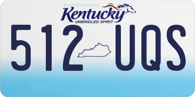 KY license plate 512UQS