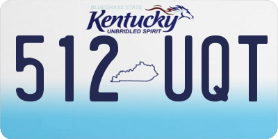 KY license plate 512UQT