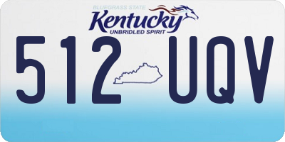 KY license plate 512UQV