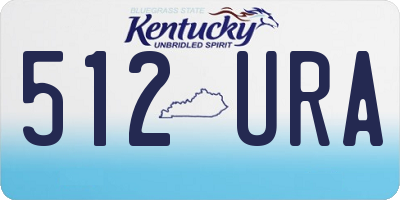 KY license plate 512URA