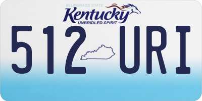 KY license plate 512URI