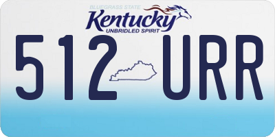 KY license plate 512URR