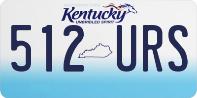 KY license plate 512URS