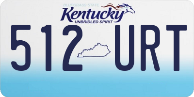 KY license plate 512URT