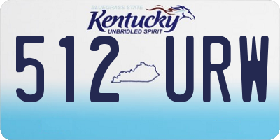 KY license plate 512URW